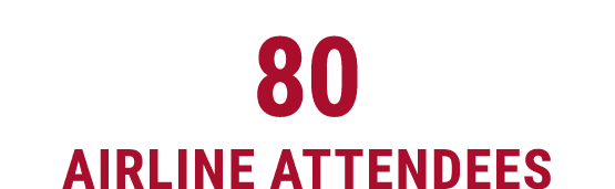 80 airline attendees