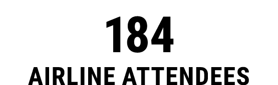 184 airline attendees