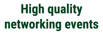 High quality networking events