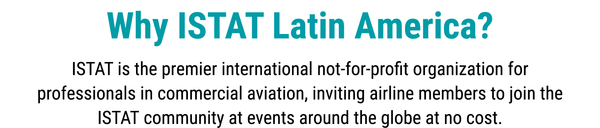 Why ISTAT Latin America? ISTAT is the premier international not for profit organization for professionals in commerci...